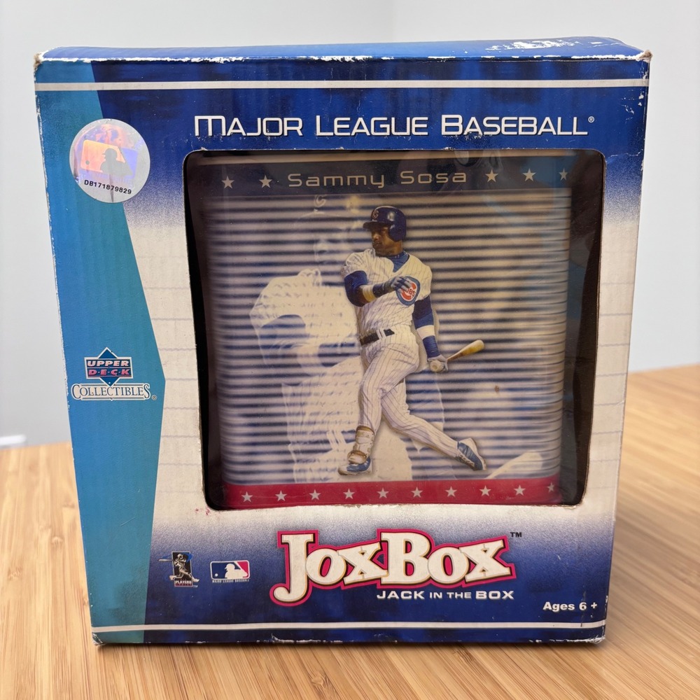Upper Deck Jox Box Sammy Sosa MLB Chicago Cubs Jack in the Box Blue 2004